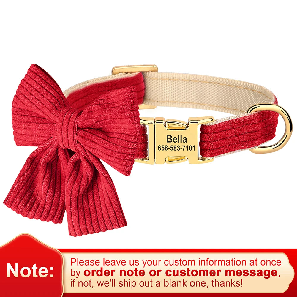 Personalized Bow Collar