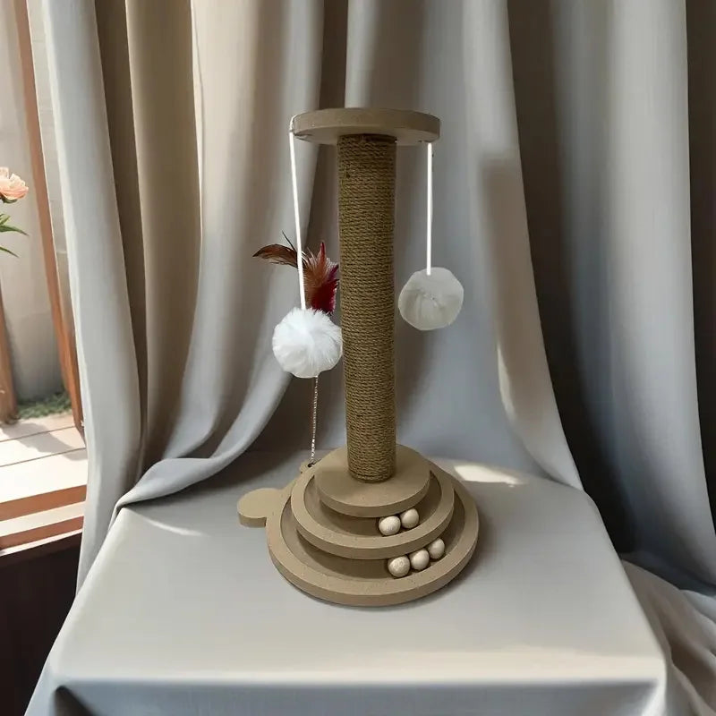 Cat Scratching Post & Spinner Toy