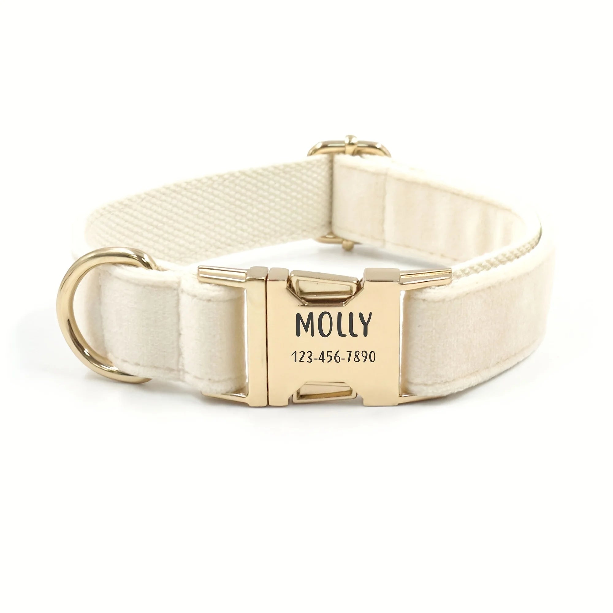 Personalised Velvet Dog Collar