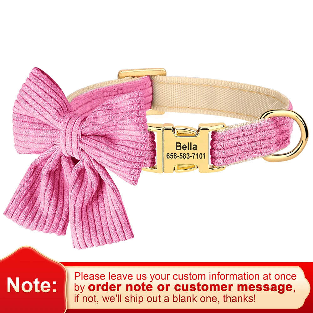 Personalized Bow Collar