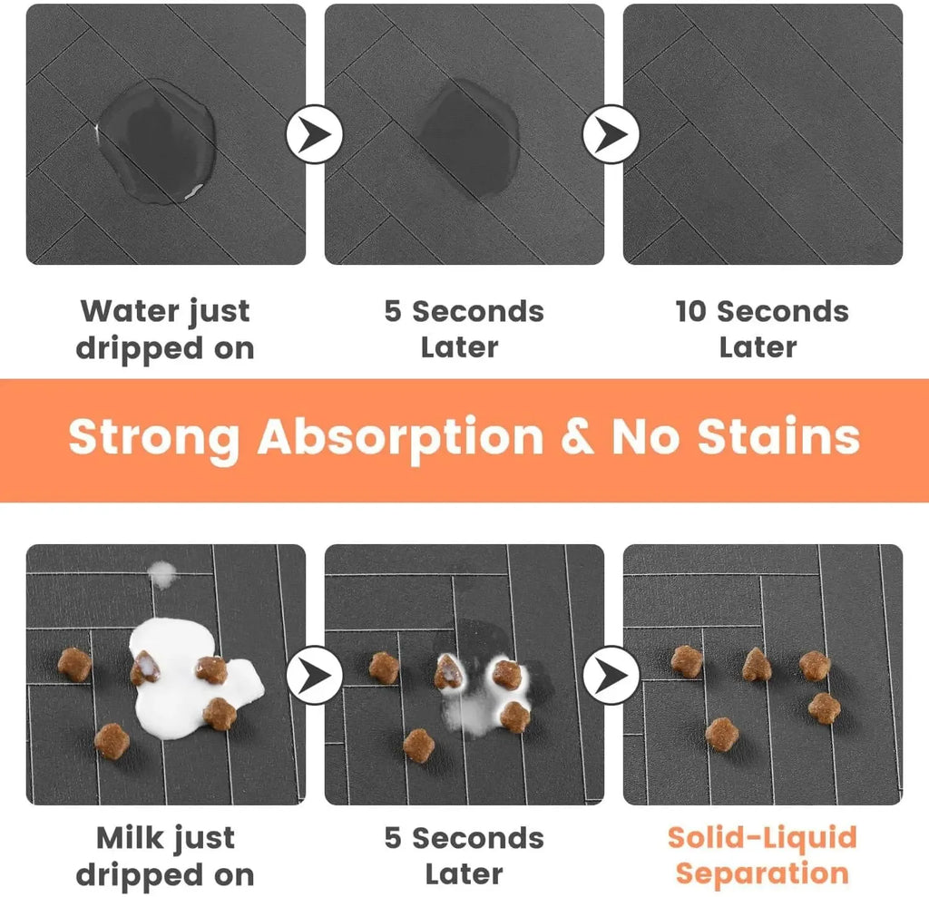 Quick-Dry Pet Feeding Mat
