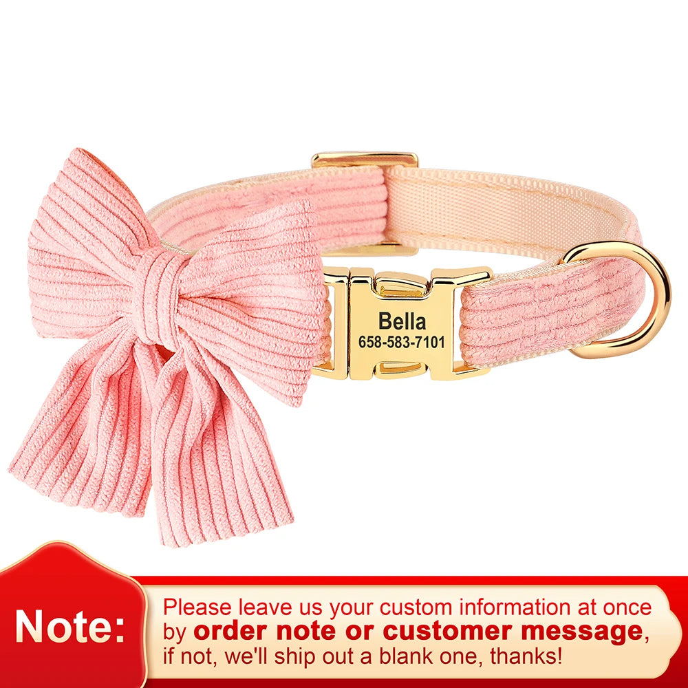 Personalized Bow Collar