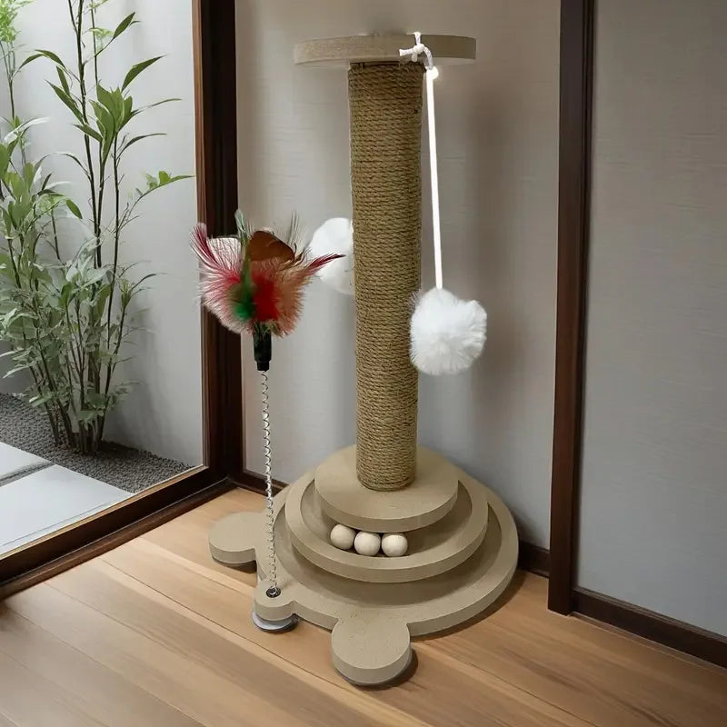 Cat Scratching Post & Spinner Toy