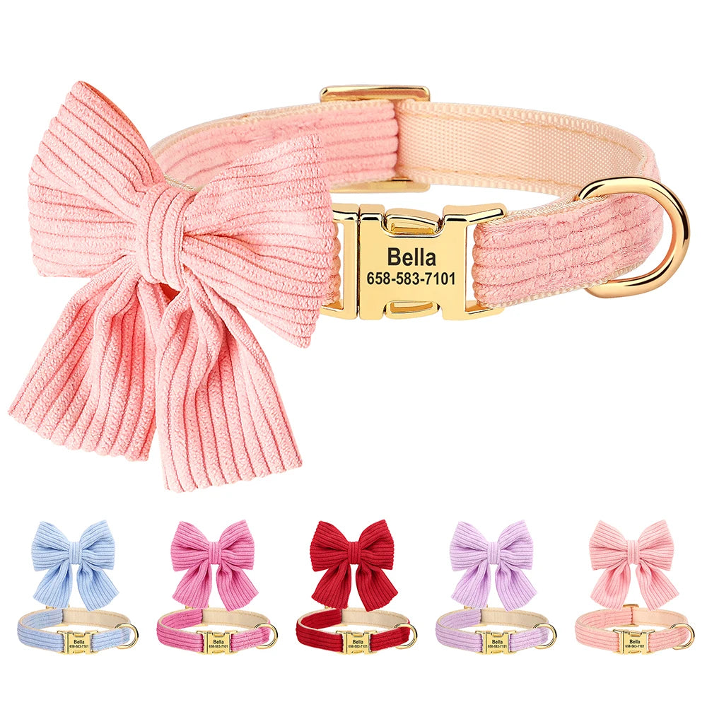 Personalized Bow Collar