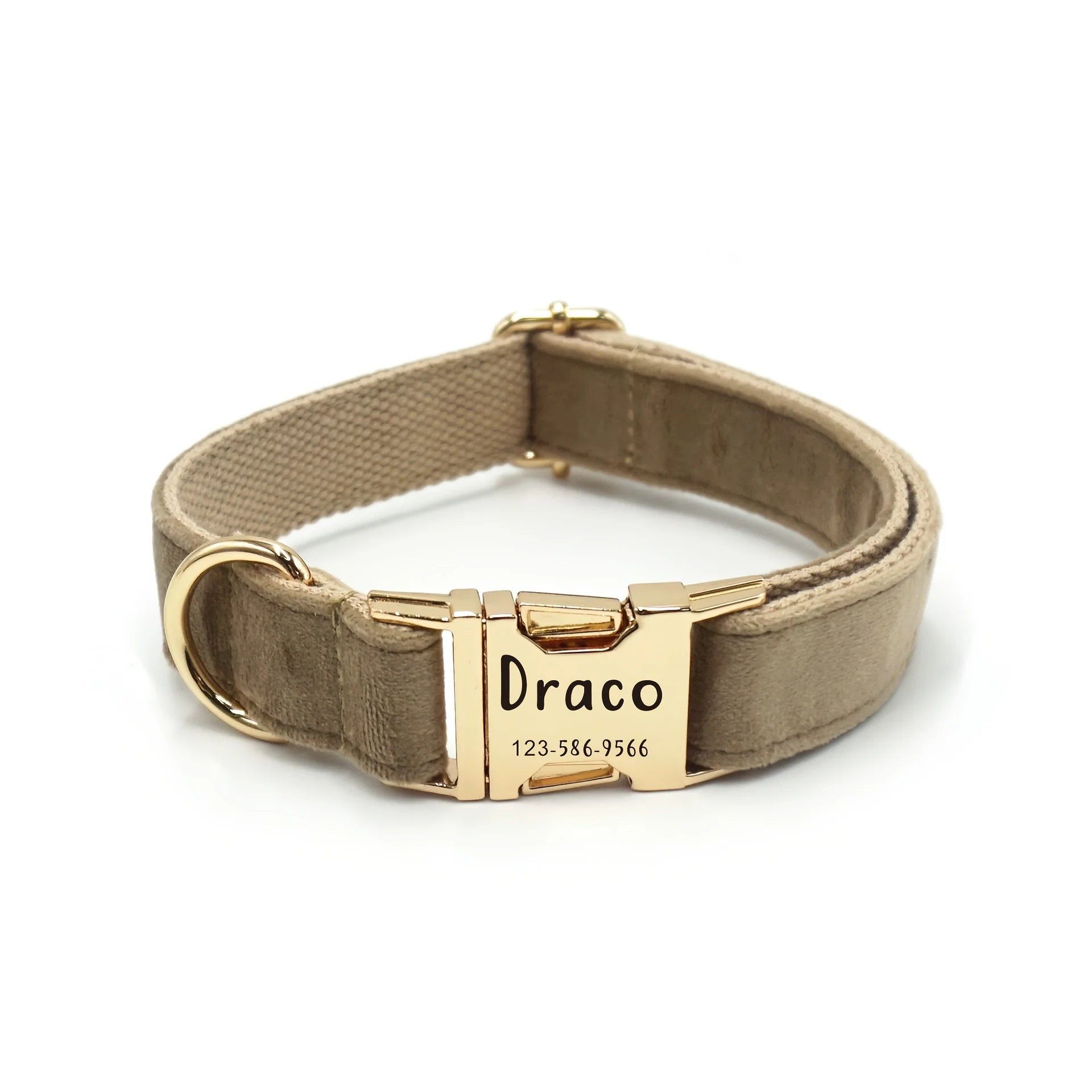 Personalised Velvet Dog Collar