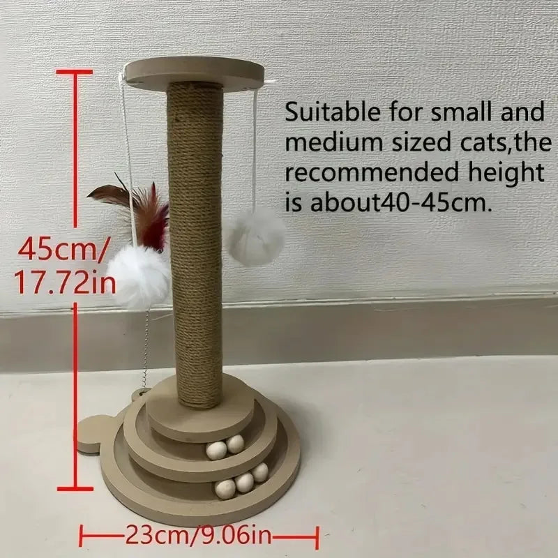 Cat Scratching Post & Spinner Toy