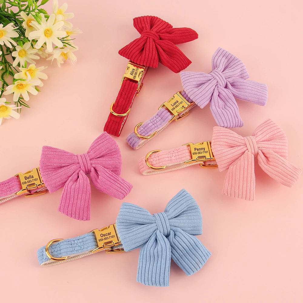 Personalized Bow Collar