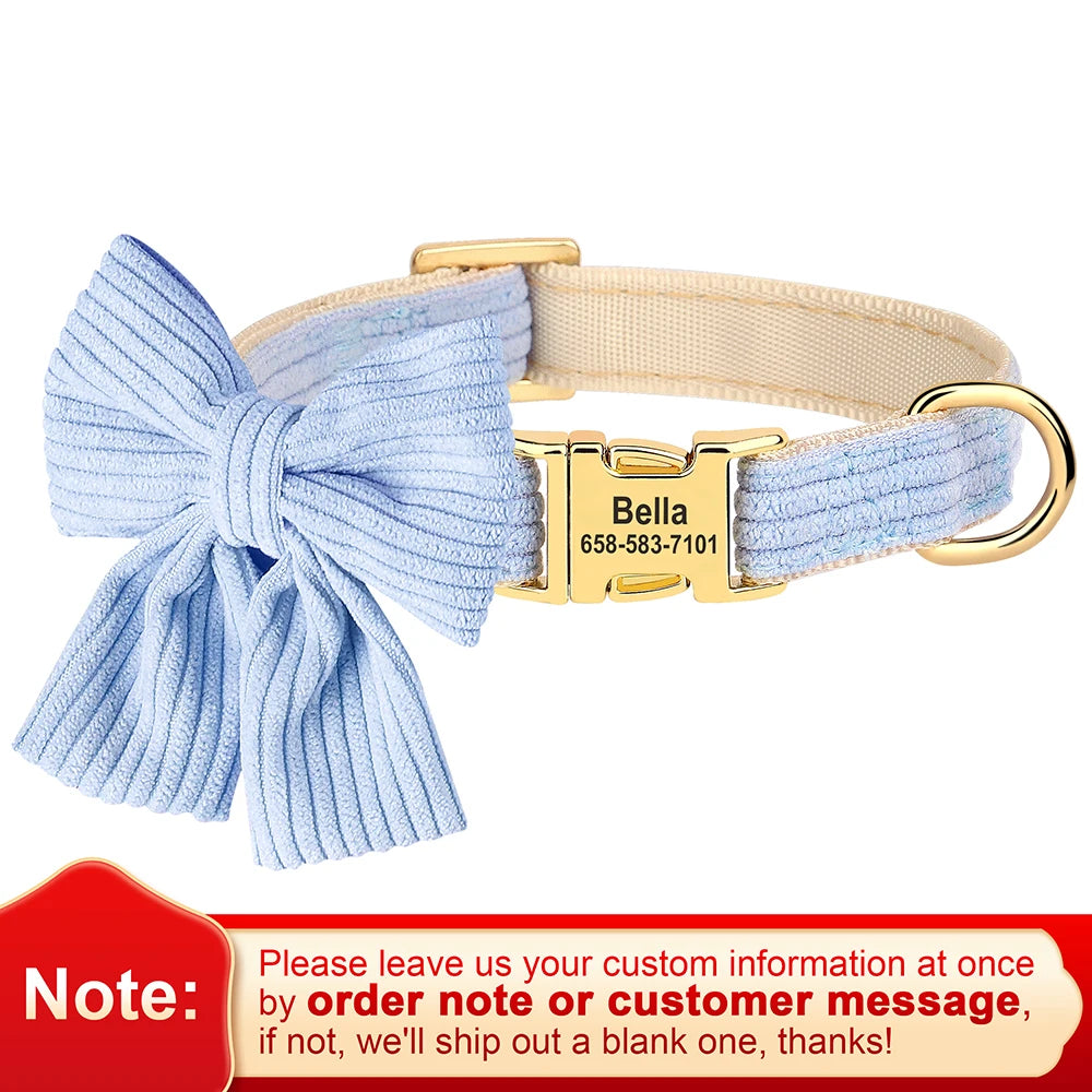 Personalized Bow Collar