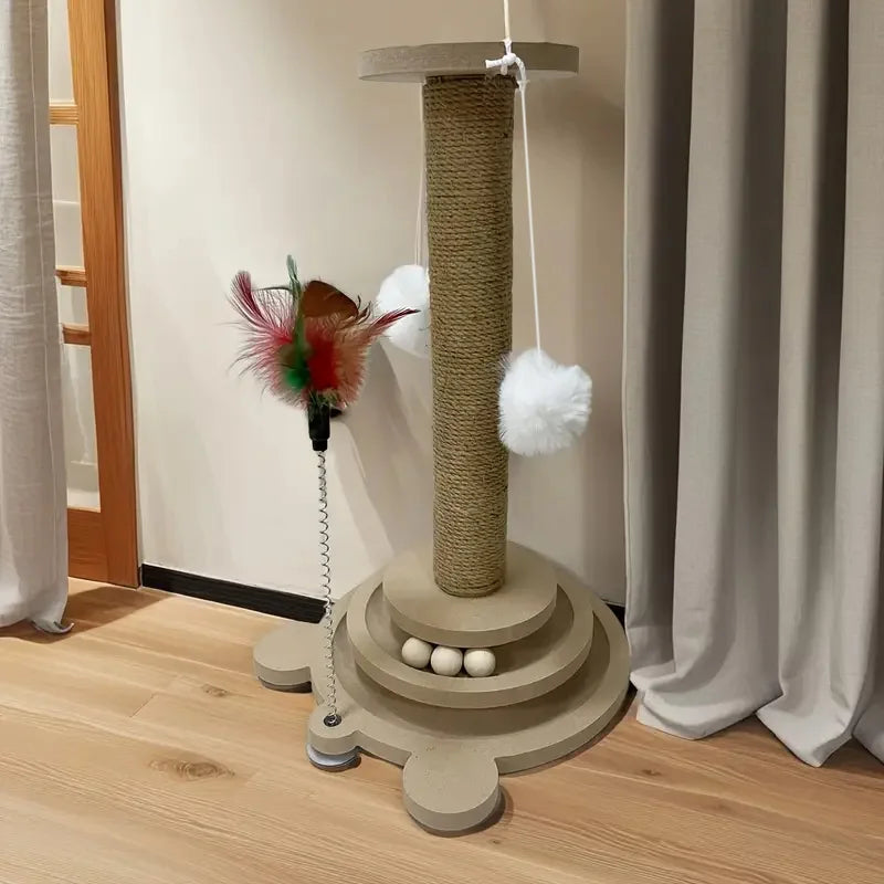 Cat Scratching Post & Spinner Toy