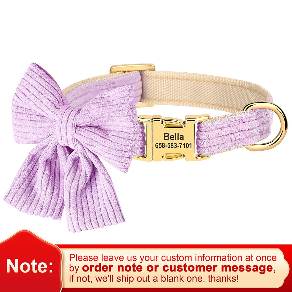 Personalized Bow Collar
